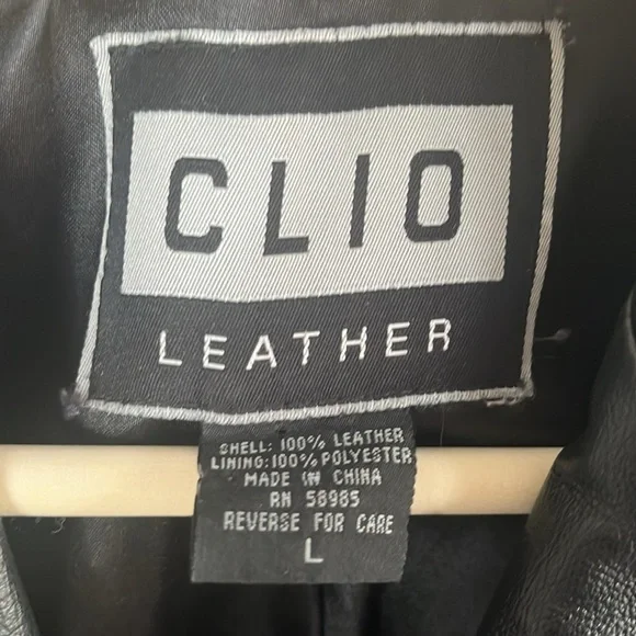 Real leather Clio jacket size L - Picture 3 of 7